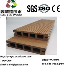 140X25mm wpc decking from Huzhou city with good quality and competitive price